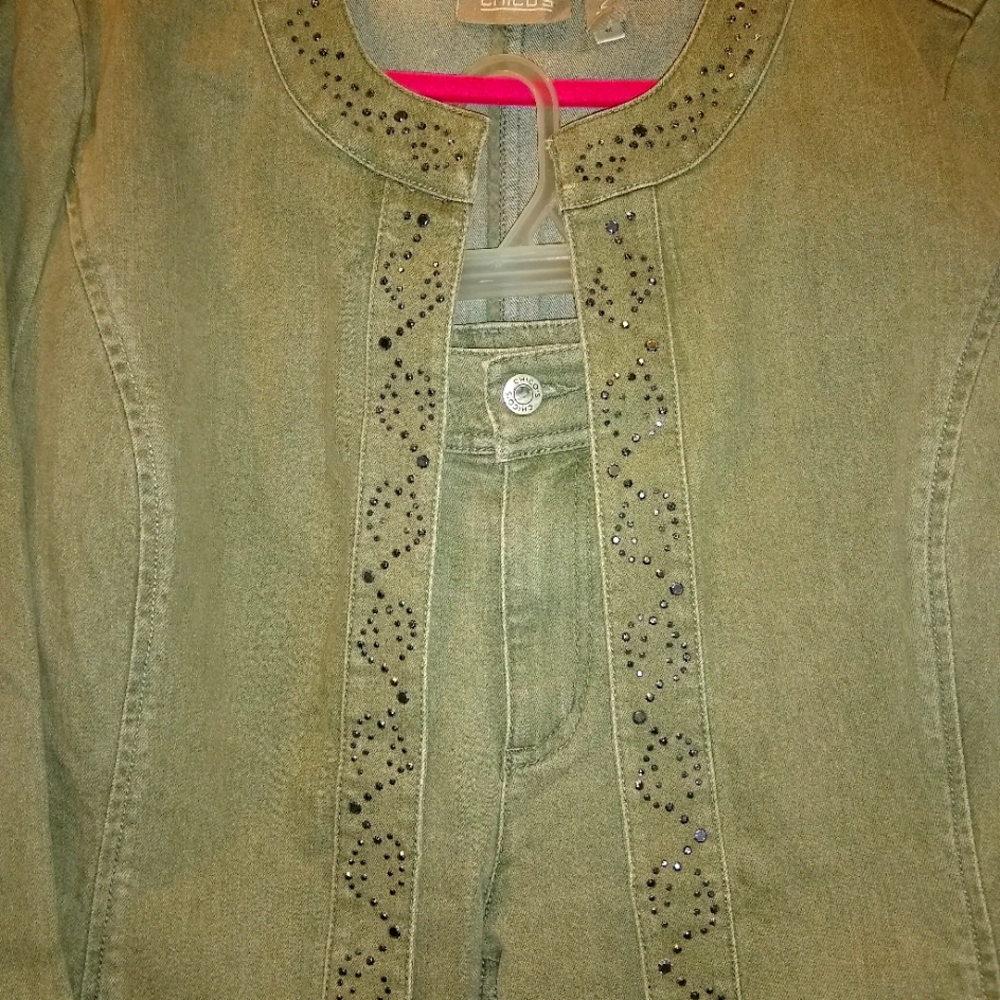 CHICO'S JEANS W/MATCHING JACKET